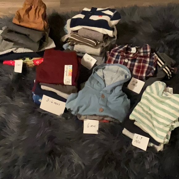 Bundle of 25 baby boy items. Size range NB-6/9 Old Navy, Carter’s and others. - Picture 2 of 12
